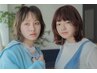 カット＋透明感カラー＋オージュアトリートメント￥15400～