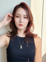 ニューヨークニューヨーク なんば道頓堀店(NYNY)&nbsp;韓国ヘア　レイヤーカット　カシスカラー　ブリーチなし