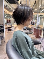 ロンド エメ 柏(Lond aimer)&nbsp;柏で１番綺麗な髪質改善ミニウルフダブルカラーショートボブ