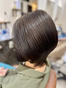 トウカ 船橋駅前店(TOUKA) ショートボブ/グレージュ/透明感カラー［船橋/船橋駅/髪質改善］