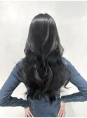 髪質改善＊ネイビーブラックハイライトカラー＊【Zina渋谷本店】
