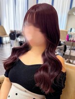 ソア 並木坂(Soa)&nbsp;透明感ピンクラベンダー/ブリーチなしダブルカラー/Minori