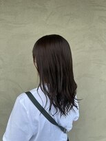 スリー(THREE)&nbsp;くびれヘア/アプリコットオレンジ/夏のヘアアレンジ/蟹江