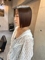 ブルーメ(Blume...) ぱっつんボブ/縮毛矯正/サラサラ/ツヤツヤヘア