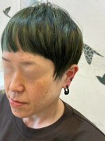 ラピッシュ 常盤平店(Lapish) グリーンショートスタイル / デザインカラー / マットカラー