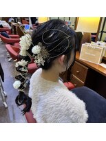 エディット アンド 緑地(Edit&) 水引ヘアセット