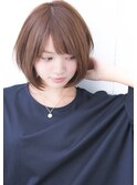 ウルフレイヤーショートとボブの間前髪あり似合わせカット