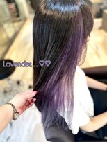 ルッカヘアガーデン 鶴ヶ島店&nbsp;インナーカラー/ラベンダー/ブリーチオンカラー