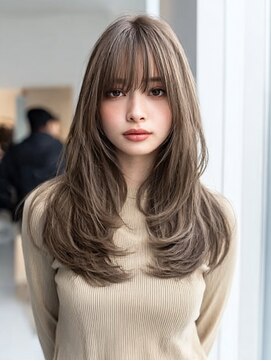 ダル 渋谷/表参道(DAL.) バタフライレイヤーロングレイヤーハイトーングレージュブリーチ