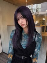 インスヘアー 関大前店(INCE HAIR)&nbsp;ダークパープル×ブラック