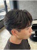刈り上げセンターパート