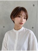 ショートカット×白髪ぼかし、ハイライト×縮毛矯正×髪質改善