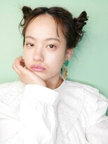ブロック ジャポン(bloc japon) ガーリーな雰囲気にPOP感をMIX・ミディアム・ヘアセット