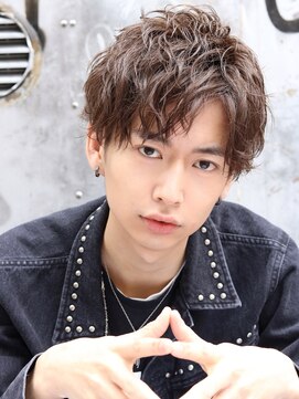 ネイビー(NAVY) ショートスパイラルマッシュ