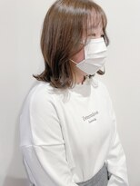 ツイギー 宮西店(TWiGGY) 柔らかベージュ×外ハネ