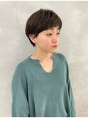 春ショートヘア×オリーブベージュ