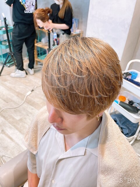 男性ヘアセット