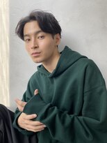 ワク(WAKU)&nbsp;メンズセンターパート　カルマパーマ