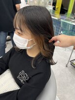 ロンドルーチェ 心斎橋(Lond luce)&nbsp;ダークアッシュ/ミディアムレイヤーカット［髪質改善/縮毛矯正］