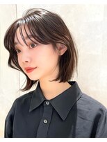 アフロートリノ(AFLOAT Leino)&nbsp;【修】20代30代40代◎透明感カラー×韓国切りぱなしボブ
