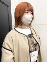 アンリ(Anli)&nbsp;【Anli☆岩瀬萌】オレンジブラウン フェイスフレーミング バブ