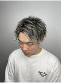 【SNSで大人気!】ブロンドホワイトメッシュ