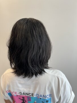 ピュアソウル(Pure Soul) ニューヨークドライカット×くせ毛×ミディアムレイヤー