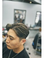 アイコン ブルー メンズ(I-CON #blue MEN'S)&nbsp;ナチュラルサイドパート×ハイライト