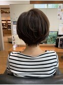 ショートボブ/髪質改善/白髪染め/白髪ぼかし/オージュア