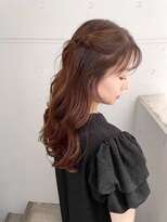 ねじりハーフツイン　ヘアアレンジ◎渋谷