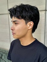 エクファフォーメン(EX-FA FOR MEN)&nbsp;ベリーショート/ダークアッシュ/ニュアンスパーマ/韓国マッシュ