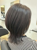 オーリーヘアー(Olliy hair)&nbsp;ミディアムウルフ/レイヤーカット/アースカラー/30代40代50代