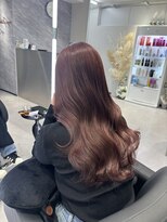 アルドーレフィエロ シンサイバシ(Ardore fiero shinsaibashi) ワインレッド/カシスピンク/ブリーチなし【小山田繭】