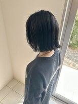 リノア 鵠沼海岸(LINOA)&nbsp;デザインカラー/レイヤーカット/ウェットヘア/オリーブベージュ