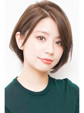 モニカ 西宮北口(Monica) 前下がりボブ・  内巻きワンカール・  ボブショート・暗髪