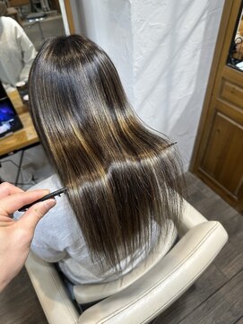 ブローテ ヘアアンドメイク(brote hair&make) ブリーチ縮毛矯正