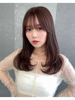 ロンドウル 熊本(Lond ulu) ウェーブミディアムメルティカラー×ブリーチなし韓国【熊本】