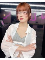 キジ(KIJI)&nbsp;レイヤーボブ/ボブ/フェイスレイヤー/アプリコットオレンジ