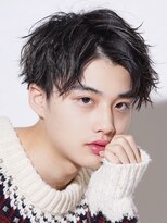 ゴート(GOATO) 無造作アップバング ハイライト 鹿児島メンズ