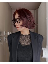 メゾンマイル 恵比寿(maison mile)&nbsp;#ブリーチなしダブルカラー#ワインレッド#ボルドーカラー#前髪