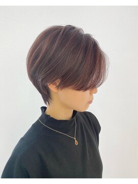 トニーアンドガイ 青山店(TONI & GUY) 大人くびれショート ピンクベージュシアカラーショートヘア
