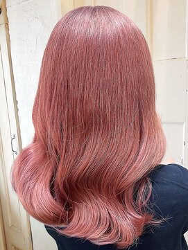 エノア 東京(ENORE) セミロング｜ピンクベージュ｜ダブルカラー