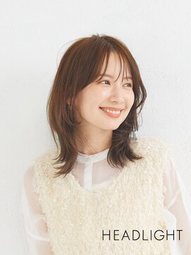 アーサスバイヘッドライト 古河店(ursus by HEADLIGHT) #小顔似合わせミディアムレイヤー#韓国巻き#ダークアッシュ