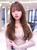 セミロングレイヤー