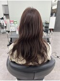 大人ロング　艶カラー　ケアトリートメント