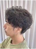 MEN’S HAIR/サーフカール/刈り上げセンターパート/伊勢崎