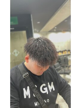 イーラ アメ村店(era) ツイストスパイラルパーマ/メンズ/刈り上げ/眉毛/ツイスト