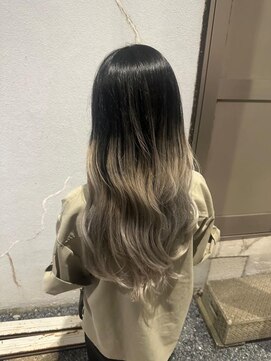 ミーナ バイ ワンズ 町田(mina by one's kyougoku) 10代20代ladies☆セミディシアカラー姫カットダークアッシュ
