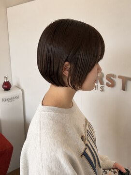 コワファースト 別府 耳掛けで垢抜ける*艶髪大人ミニボブ