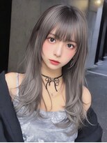 レア 新越谷(LEA) 上品ウェーブレイヤー × ミルクティーベージュ